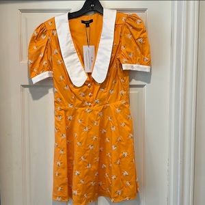 NWT The bar Richie mini dress in Aperol